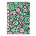 thumbnail image 1 of Haosy Abstract Pink Green Circles Notebooks 1-subject Journal 60 Sheets A5 College Ruled Paper Detachable Ring 8.3"x5.7", 1 of 8