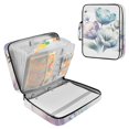 thumbnail image 1 of Haosy Accordion File Organizer Zipper Binder 500 Sheet 6-Tab Expanding File Folder Multi-Pocket 1.2 Inch 3 Ring Beautiful Ink Tulips, 1 of 7