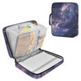 thumbnail image 1 of Haosy Accordion File Organizer Zipper Binder 500 Sheet 6-Tab Expanding File Folder Multi-Pocket 1.2 Inch 3 Ring Beautiful Milky Way, 1 of 7