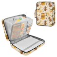 thumbnail image 1 of Haosy Accordion File Organizer Zipper Binder 500 Sheet 6-Tab Expanding File Folder Multi-Pocket 1.2 Inch 3 Ring Bees and Honey, 1 of 7