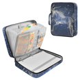 thumbnail image 1 of Haosy Accordion File Organizer Zipper Binder 500 Sheet 6-Tab Expanding File Folder Multi-Pocket 1.2 Inch 3 Ring Capricornus Of Zodiac, 1 of 7