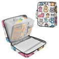 thumbnail image 1 of Haosy Accordion File Organizer Zipper Binder 500 Sheet 6-Tab Expanding File Folder Multi-Pocket 1.2 Inch 3 Ring Cartoon Cats with Hat, 1 of 7