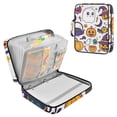 thumbnail image 1 of Haosy Accordion File Organizer Zipper Binder 500 Sheet 6-Tab Expanding File Folder Multi-Pocket 1.2 Inch 3 Ring Cartoon Ghost Pumpkin Bats, 1 of 7