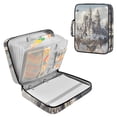 thumbnail image 1 of Haosy Accordion File Organizer Zipper Binder 500 Sheet 6-Tab Expanding File Folder Multi-Pocket 1.2 Inch 3 Ring Castles Float in Air, 1 of 7