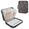 thumbnail image 1 of Haosy Accordion File Organizer Zipper Binder 500 Sheet 6-Tab Expanding File Folder Multi-Pocket 1.2 Inch 3 Ring Chalk Paint Graphs, 1 of 7