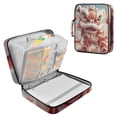 thumbnail image 1 of Haosy Accordion File Organizer Zipper Binder 500 Sheet 6-Tab Expanding File Folder Multi-Pocket 1.2 Inch 3 Ring Chinese Lion Dance, 1 of 7