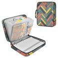 thumbnail image 1 of Haosy Accordion File Organizer Zipper Binder 500 Sheet 6-Tab Expanding File Folder Multi-Pocket 1.2 Inch 3 Ring Colorful Strip, 1 of 7