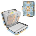 thumbnail image 1 of Haosy Accordion File Organizer Zipper Binder 500 Sheet 6-Tab Expanding File Folder Multi-Pocket 1.2 Inch 3 Ring Cute Baby Tigers and Leaf, 1 of 7