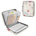thumbnail image 1 of Haosy Accordion File Organizer Zipper Binder 500 Sheet 6-Tab Expanding File Folder Multi-Pocket 1.2 Inch 3 Ring Cute Dogs Cherry Bow, 1 of 7