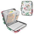 thumbnail image 1 of Haosy Accordion File Organizer Zipper Binder 500 Sheet 6-Tab Expanding File Folder Multi-Pocket 1.2 Inch 3 Ring Cute Koala and Butterfly, 1 of 7
