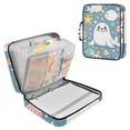 thumbnail image 1 of Haosy Accordion File Organizer Zipper Binder 500 Sheet 6-Tab Expanding File Folder Multi-Pocket 1.2 Inch 3 Ring Cute Seal Fish Star Dot, 1 of 7