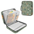 thumbnail image 1 of Haosy Accordion File Organizer Zipper Binder 500 Sheet 6-Tab Expanding File Folder Multi-Pocket 1.2 Inch 3 Ring Cute Small Flowers and Leaves, 1 of 7