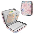 thumbnail image 1 of Haosy Accordion File Organizer Zipper Binder 500 Sheet 6-Tab Expanding File Folder Multi-Pocket 1.2 Inch 3 Ring Differently Cartoon Bow, 1 of 7