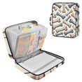 thumbnail image 1 of Haosy Accordion File Organizer Zipper Binder 500 Sheet 6-Tab Expanding File Folder Multi-Pocket 1.2 Inch 3 Ring Dog Bone, 1 of 7