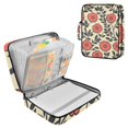 thumbnail image 1 of Haosy Accordion File Organizer Zipper Binder 500 Sheet 6-Tab Expanding File Folder Multi-Pocket 1.2 Inch 3 Ring Elegant Retro Flowers and Leaves, 1 of 7