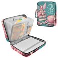 thumbnail image 1 of Haosy Accordion File Organizer Zipper Binder 500 Sheet 6-Tab Expanding File Folder Multi-Pocket 1.2 Inch 3 Ring Fairy Sitting Book and Coffee, 1 of 7