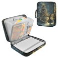 thumbnail image 1 of Haosy Accordion File Organizer Zipper Binder 500 Sheet 6-Tab Expanding File Folder Multi-Pocket 1.2 Inch 3 Ring Fairy and Glow Christmas Tree, 1 of 7