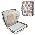 thumbnail image 1 of Haosy Accordion File Organizer Zipper Binder 500 Sheet 6-Tab Expanding File Folder Multi-Pocket 1.2 Inch 3 Ring Funny Animal Masks, 1 of 7
