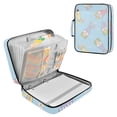 thumbnail image 1 of Haosy Accordion File Organizer Zipper Binder 500 Sheet 6-Tab Expanding File Folder Multi-Pocket 1.2 Inch 3 Ring Gnome Egg Daisy, 1 of 7