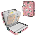 thumbnail image 1 of Haosy Accordion File Organizer Zipper Binder 500 Sheet 6-Tab Expanding File Folder Multi-Pocket 1.2 Inch 3 Ring Leaves Football, 1 of 7