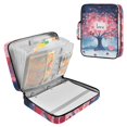 thumbnail image 1 of Haosy Accordion File Organizer Zipper Binder 500 Sheet 6-Tab Expanding File Folder Multi-Pocket 1.2 Inch 3 Ring Love Tree, 1 of 7