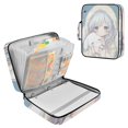 thumbnail image 1 of Haosy Accordion File Organizer Zipper Binder 500 Sheet 6-Tab Expanding File Folder Multi-Pocket 1.2 Inch 3 Ring Lovely Girl Holding Dog, 1 of 7