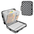 thumbnail image 1 of Haosy Accordion File Organizer Zipper Binder 500 Sheet 6-Tab Expanding File Folder Multi-Pocket 1.2 Inch 3 Ring Octagon and Square, 1 of 7