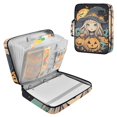 thumbnail image 1 of Haosy Accordion File Organizer Zipper Binder 500 Sheet 6-Tab Expanding File Folder Multi-Pocket 1.2 Inch 3 Ring Pumpkins Surround Cute Witch, 1 of 7