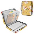 thumbnail image 1 of Haosy Accordion File Organizer Zipper Binder 500 Sheet 6-Tab Expanding File Folder Multi-Pocket 1.2 Inch 3 Ring Rabbbit Wreath Bows Christmas, 1 of 7