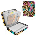 thumbnail image 1 of Haosy Accordion File Organizer Zipper Binder 500 Sheet 6-Tab Expanding File Folder Multi-Pocket 1.2 Inch 3 Ring Soft Color Leopard Print, 1 of 7