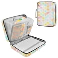 thumbnail image 1 of Haosy Accordion File Organizer Zipper Binder 500 Sheet 6-Tab Expanding File Folder Multi-Pocket 1.2 Inch 3 Ring Soft Pastel Rainbow Lemon, 1 of 7