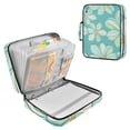thumbnail image 1 of Haosy Accordion File Organizer Zipper Binder 500 Sheet 6-Tab Expanding File Folder Multi-Pocket 1.2 Inch 3 Ring Watercolor Daisy Flowers, 1 of 7