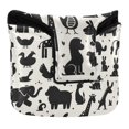 thumbnail image 1 of Haosy Animal Silhouettes Golf Mallet Putter Cover Strong Magnetic Leather Golf Club Headcover Closure, 1 of 7