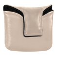 thumbnail image 1 of Haosy Apricot Golf Mallet Putter Cover Strong Magnetic Leather Golf Club Headcover Closure, 1 of 7