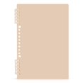 thumbnail image 1 of Haosy Apricot Notebooks 1-subject Journal 60 Sheets A5 College Ruled Paper Detachable Ring 8.3"x5.7", 1 of 8