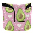 thumbnail image 1 of Haosy Avocado and Heart Golf Mallet Putter Cover Strong Magnetic Leather Golf Club Headcover Closure, 1 of 7