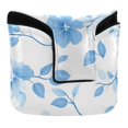 thumbnail image 1 of Haosy Blue Flower and Leaf Golf Mallet Putter Cover Strong Magnetic Leather Golf Club Headcover Closure, 1 of 7