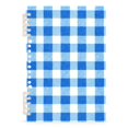 thumbnail image 1 of Haosy Blue Gingham Checker Pattern Notebooks 1-subject Journal 60 Sheets A5 College Ruled Paper Detachable Ring 8.3"x5.7", 1 of 8