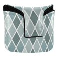 thumbnail image 1 of Haosy Bluish White Block Golf Mallet Putter Cover Strong Magnetic Leather Golf Club Headcover Closure, 1 of 7