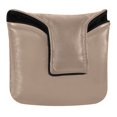 thumbnail image 1 of Haosy Bronze Brown Golf Mallet Putter Cover Strong Magnetic Leather Golf Club Headcover Closure, 1 of 7