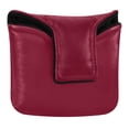 thumbnail image 1 of Haosy Burgundy Golf Mallet Putter Cover Strong Magnetic Leather Golf Club Headcover Closure, 1 of 7