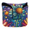 thumbnail image 1 of Haosy Cartoon Flower and Star Golf Mallet Putter Cover Strong Magnetic Leather Golf Club Headcover Closure, 1 of 7