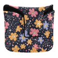 thumbnail image 1 of Haosy Cartoon Flowers and Dots Golf Mallet Putter Cover Strong Magnetic Leather Golf Club Headcover Closure, 1 of 7