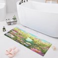 thumbnail image 1 of Haosy Cartoon Frog Sit in Meadow Of Flower Bathroom Rugs Non Slip Absorbent Soft Plush Quick Dry Bath Mat, 39"x20", 1 of 8