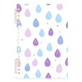 thumbnail image 1 of Haosy Cartoon Raindrop Notebooks 1-subject Journal 60 Sheets A5 College Ruled Paper Detachable Ring 8.3"x5.7", 1 of 8