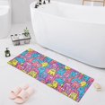 thumbnail image 1 of Haosy Cartoon Teeth Bathroom Rugs Non Slip Absorbent Soft Plush Quick Dry Bath Mat, 39"x20", 1 of 8