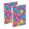 thumbnail image 1 of Haosy Cartoon Teeth Notebooks 2 Pcs 1-subject Journal 60 Sheets A5 College Ruled Paper Detachable Ring 8.3"x5.7", 1 of 8