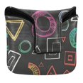 thumbnail image 1 of Haosy Chalk Paint Graphs Golf Mallet Putter Cover Strong Magnetic Leather Golf Club Headcover Closure, 1 of 7