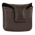 thumbnail image 1 of Haosy Coffee Brown Golf Mallet Putter Cover Strong Magnetic Leather Golf Club Headcover Closure, 1 of 7