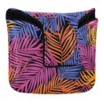 thumbnail image 1 of Haosy Colorful Palm Leaf Golf Mallet Putter Cover Strong Magnetic Leather Golf Club Headcover Closure, 1 of 7
